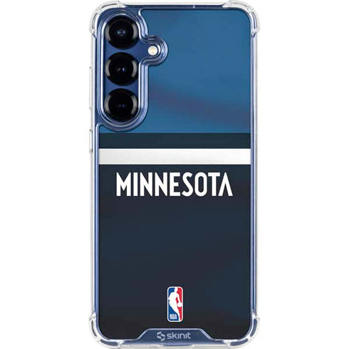 NBA Minnesota Timberwolves Jersey Galaxy S25 Clear Case